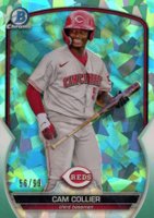 2023 Bowman Chrome Sapphire Edition Prospects #239 Cam Collier SP-Aqua Baseball Card