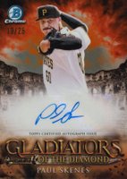 2024 Bowman Gladiators of the Diamond Autographs #GDAPS Paul Skenes Orange Baseball Card