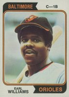 1974 Topps #375 Earl Williams Baseball Card