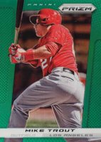 2013 Panini Prizm #159 Mike Trout Green Prizm Baseball Card
