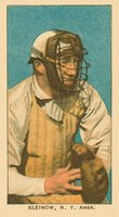 1909 White Borders Ghosts, Miscuts, Proofs, Blank Backs & Oddities #256 Red Kleinow New York-Catching Baseball Card
