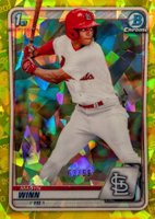 2020 Bowman Draft Chrome Sapphire Edition #BD59 Masyn Winn Yellow Baseball Card