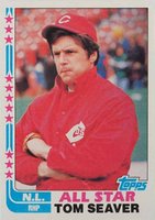 1982 Topps #346 Tom Seaver Correct Tied Baseball Card