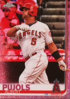 2019 Topps Chrome #27 Albert Pujols Pink Refractor Baseball Card