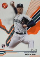 2024 Topps Pristine #204 Bryan Woo Orange Refractor Baseball Card