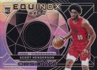 2023 Panini Obsidian Equinox Gear #EGSCO Scoot Henderson Basketball Card