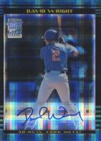 2002 Bowman Chrome #385 David Wright Autographed-Xfractor Baseball Card