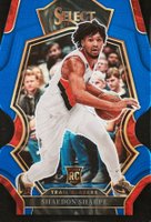 2022 Panini Select #189 Shaedon Sharpe Blue Die-Cut Basketball Card
