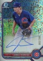 2022 Bowman Chrome Prospect Autographs #CPAJTS James Triantos Speckle Refractor Baseball Card