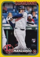 2024 Topps Update #US262 Kyle Manzardo Yellow Baseball Card