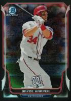 2014 Bowman Chrome #175 Bryce Harper Black Static Refractor Baseball Card