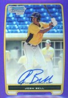 2012 Bowman Prospects #BCP79 Josh Bell Chrome-Purple Refractor-Autograph Baseball Card