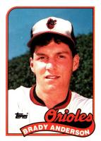 1989 Topps Tiffany #757 Brady Anderson Baseball Card