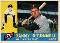 1960 Topps #192 Danny O'Connell Baseball Card