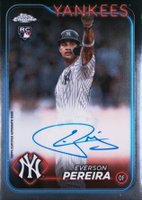 2024 Topps Chrome Rookie Autographs #RAEP Everson Pereira Baseball Card