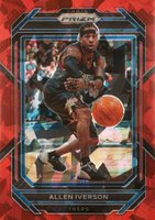 2022 Panini Prizm #281 Allen Iverson Red Ice Basketball Card