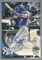 2022 Topps Archives Fan Favorites Autographs #10FFBW Bobby Witt Jr. Silver Baseball Card