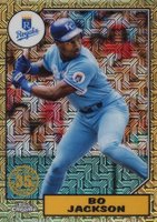 2022 Topps Silver Pack 1987 Chrome Promo #T87C33 Bo Jackson Baseball Card