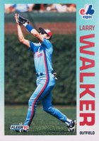1992 Fleer #493 Larry Walker Baseball Card