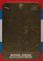 1997 Fleer 23KT Gold Card # Michael Jordan '86 Rookie Basketball Card