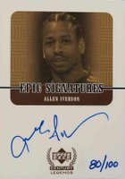 1999 Upper Deck Century Legends Epic Signatures #AI Allen Iverson Century Basketball Card