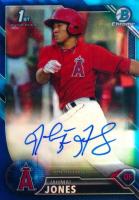 2016 Bowman Chrome Prospects Autographs #JJ Jahmai Jones Blue Refractor Baseball Card