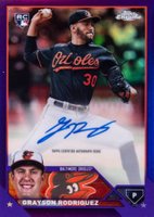 2023 Topps Chrome Update Autograph #ACGR Grayson Rodriguez Purple Baseball Card