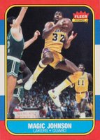 1986 Fleer #53 Magic Johnson Basketball Card