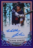 2024 Bowman Sterling Prospect Autographs #PAWJ Walker Jenkins Purple Refractor Baseball Card
