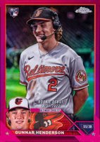 2023 Topps Chrome Update #USC208 Gunnar Henderson Magenta Refractor Baseball Card