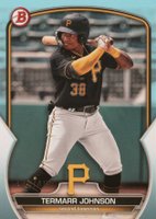 2023 Bowman Paper Prospects #BP88 Termarr Johnson Sky Blue Baseball Card