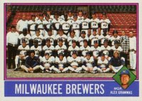 1976 Topps #606 Milwaukee Brewers Team Baseball Card