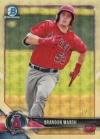 2018 Bowman Draft #BDC36 Brandon Marsh Chrome-Superfractor 1/1 Baseball Card