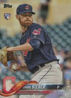 2018 Topps Update #US198 Shane Bieber Ball at Waist Baseball Card