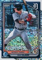 2024 Bowman Draft #BDC104 Max Clark Chrome-Sparkle Refractor Baseball Card