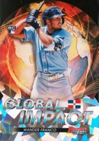 2022 Bowman's Best Global Impact Die-Cut #GI26 Wander Franco Atomic Refractor Baseball Card