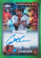 2024 Topps Chrome Rookie Autographs #RACC Colton Cowser Green Refractor Baseball Card