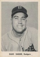 1955 Brooklyn Dodgers Picture Pack # Duke Snider Portrait Baseball Card