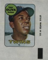 1969 Topps Decals # Tony Oliva Baseball Card
