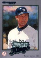 2002 Donruss Diamond Kings Insert #DK-4 Derek Jeter Baseball Card
