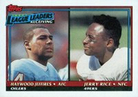 1991 Topps #10 Receiving Leaders Football Card