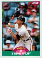 1989 Score Traded #95T Steve Finley Baseball Card