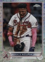 2022 Topps Chrome Logofractor Edition #110 Ronald Acuna Jr. Baseball Card