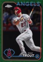 2024 Topps Chrome Logofractor Edition #200 Mike Trout Green Refractor Baseball Card
