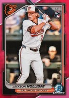 2024 Bowman Chrome #26 Jackson Holliday Fuchsia Refractor Baseball Card