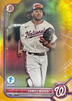 2022 Bowman Draft 1st Edition #171 James Wood Gold Foil Baseball Card