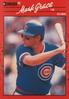 1990 Donruss #577 Mark Grace Baseball Card