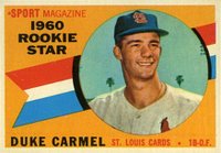 1960 Topps #120 Duke Carmel Rookie Star Baseball Card