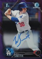 2016 Bowman Draft Chrome Draft Picks Autographs #CDAWS Will Smith Purple Refractor Baseball Card
