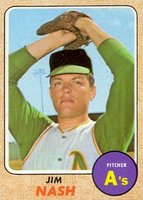 1968 Topps #324 Jim Nash Baseball Card